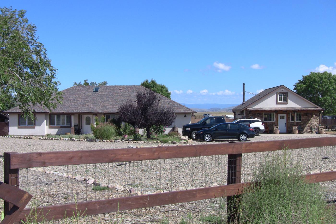 Two fenced acres and wide-open sky
